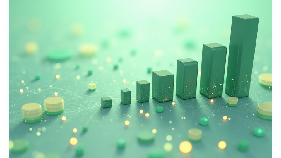 Grafici e dati che rappresentano la ricerca scientifica sui benefici della meditazione
